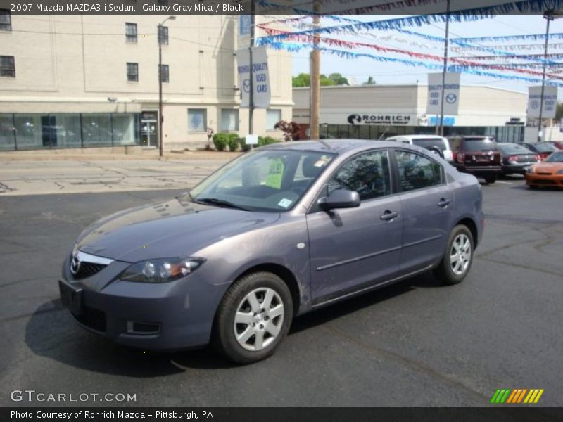 Galaxy Gray Mica / Black 2007 Mazda MAZDA3 i Sedan