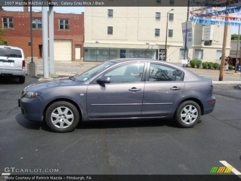 Galaxy Gray Mica / Black 2007 Mazda MAZDA3 i Sedan