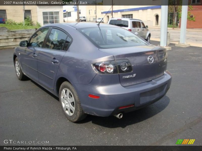 Galaxy Gray Mica / Black 2007 Mazda MAZDA3 i Sedan