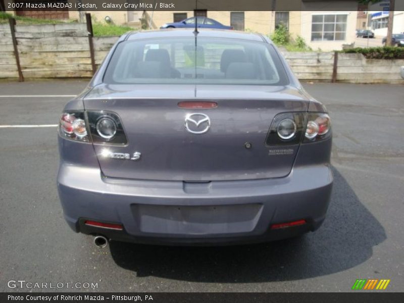 Galaxy Gray Mica / Black 2007 Mazda MAZDA3 i Sedan