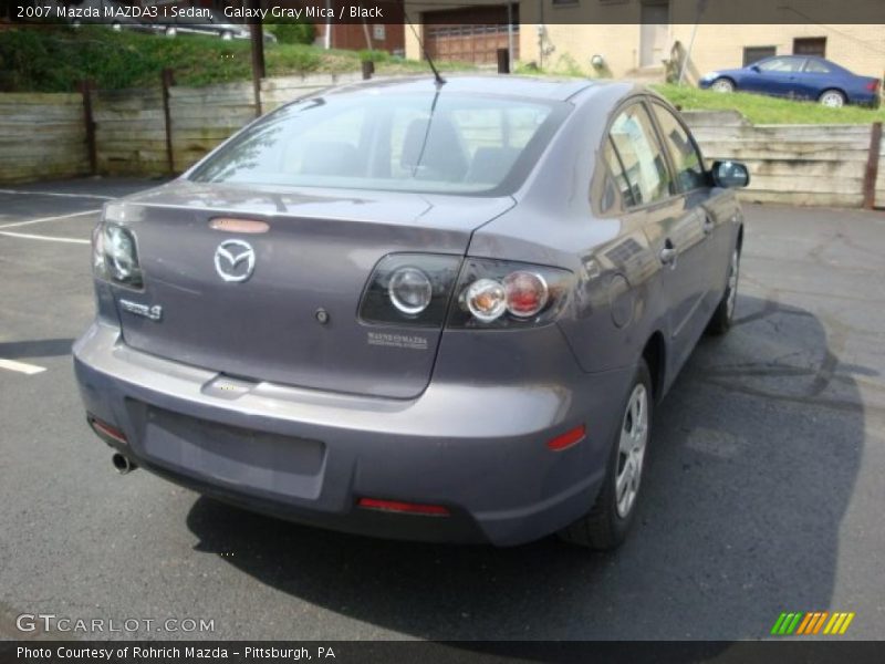 Galaxy Gray Mica / Black 2007 Mazda MAZDA3 i Sedan