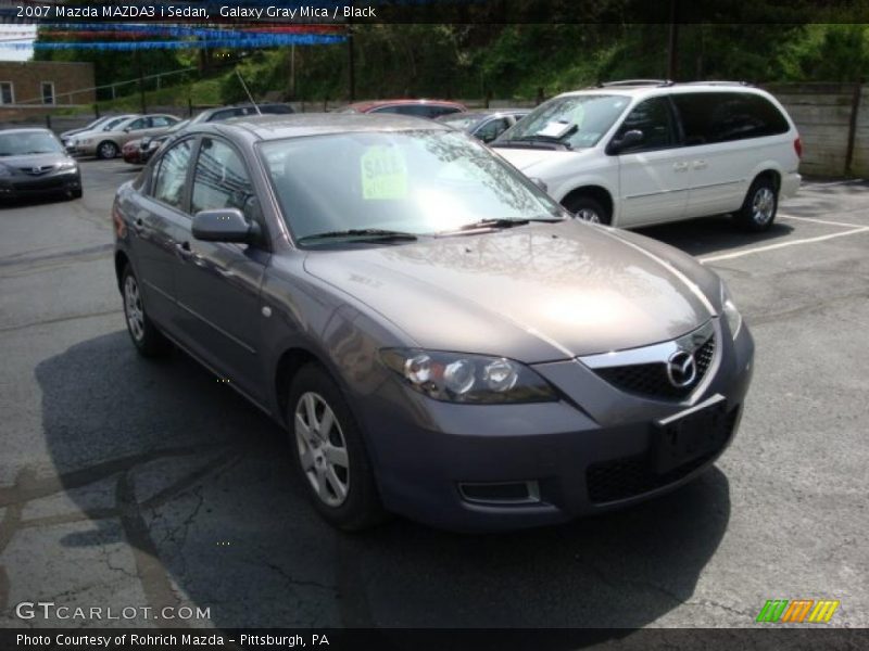 Galaxy Gray Mica / Black 2007 Mazda MAZDA3 i Sedan