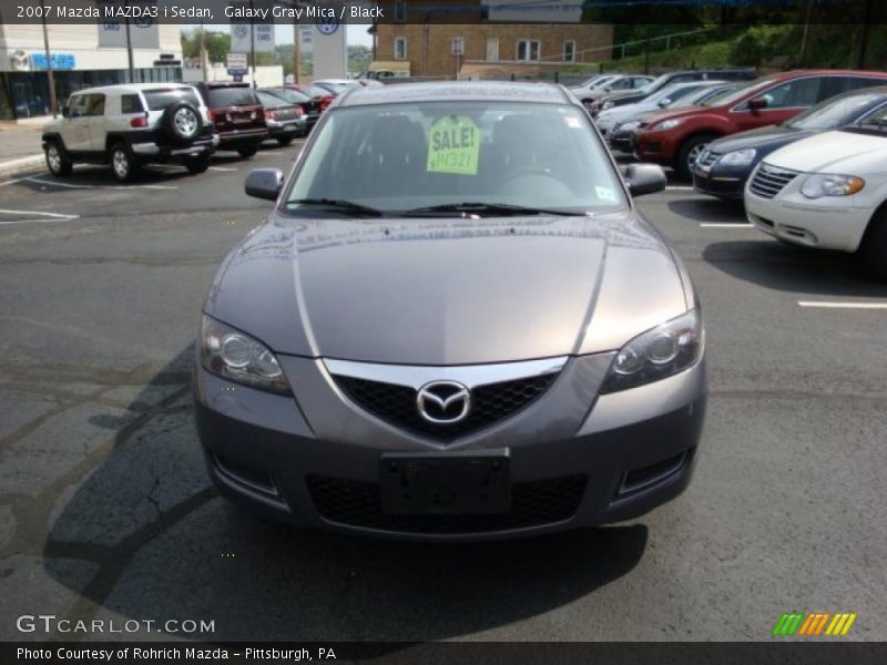 Galaxy Gray Mica / Black 2007 Mazda MAZDA3 i Sedan