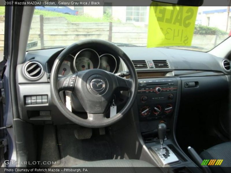 Galaxy Gray Mica / Black 2007 Mazda MAZDA3 i Sedan