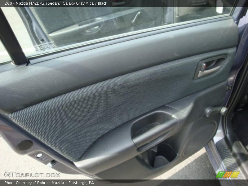 Galaxy Gray Mica / Black 2007 Mazda MAZDA3 i Sedan
