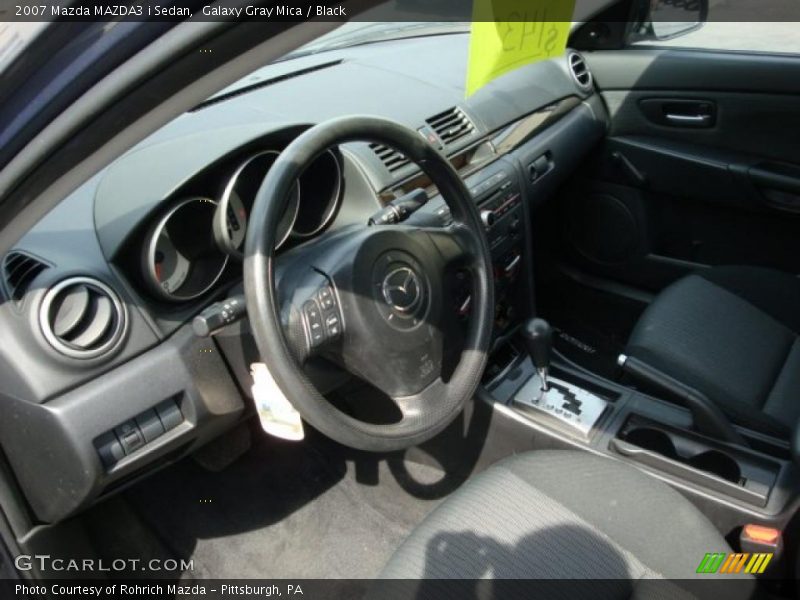 Galaxy Gray Mica / Black 2007 Mazda MAZDA3 i Sedan