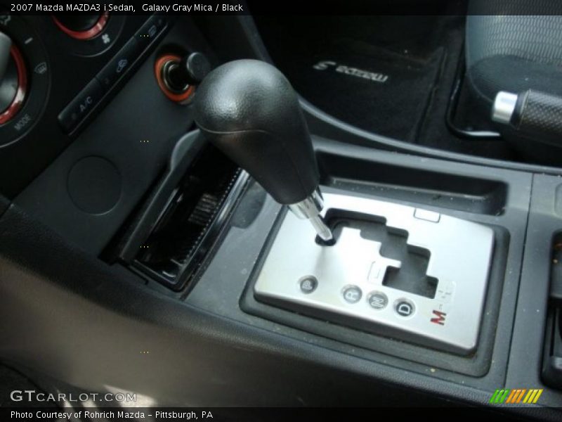 Galaxy Gray Mica / Black 2007 Mazda MAZDA3 i Sedan