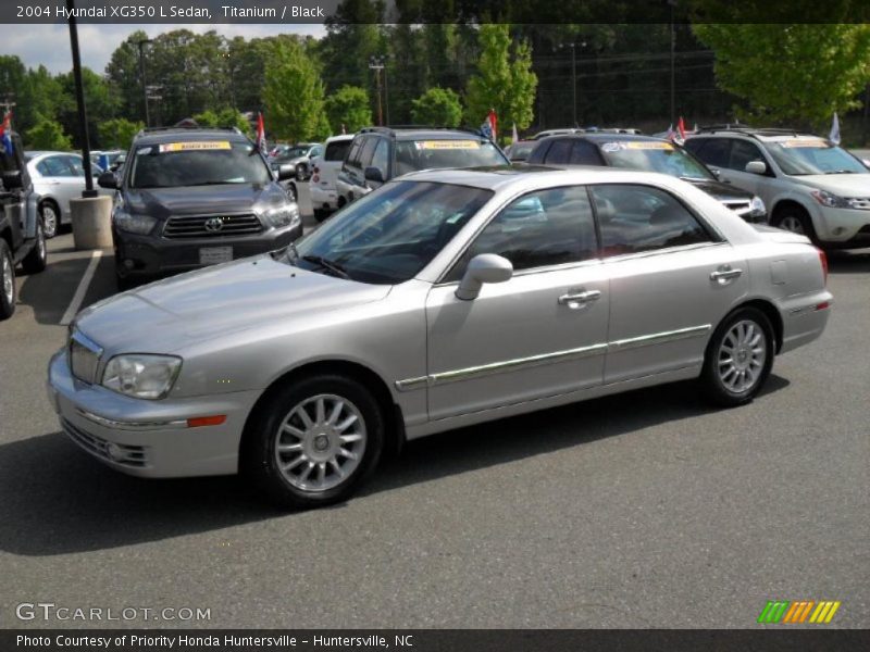 Titanium / Black 2004 Hyundai XG350 L Sedan