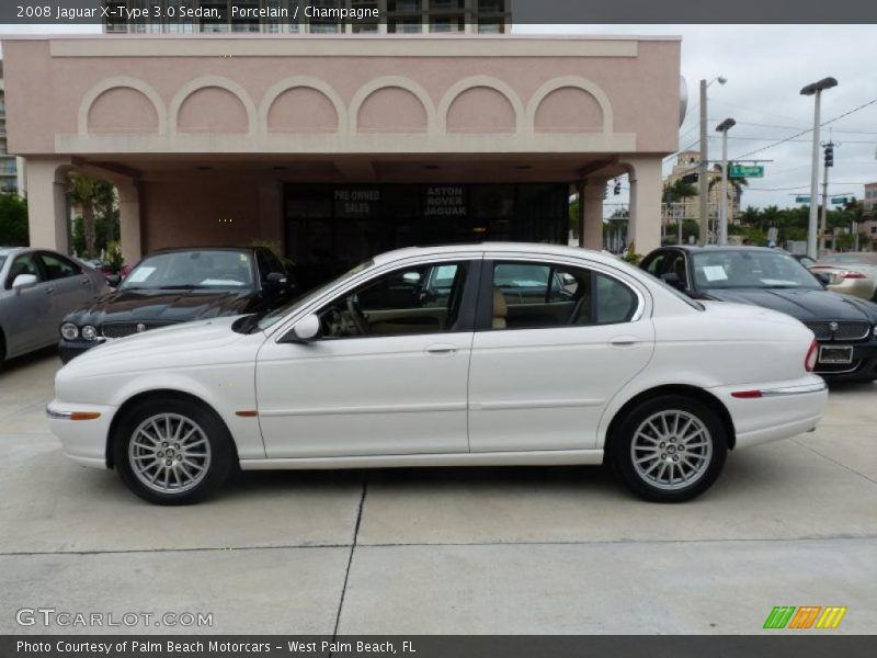 Porcelain / Champagne 2008 Jaguar X-Type 3.0 Sedan