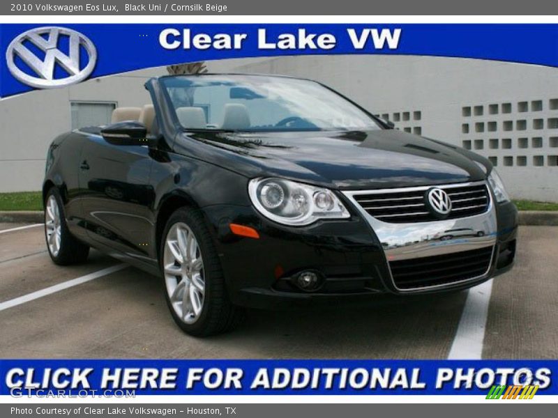 Black Uni / Cornsilk Beige 2010 Volkswagen Eos Lux