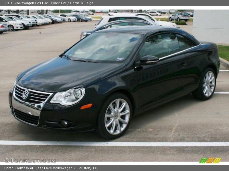 Black Uni / Cornsilk Beige 2010 Volkswagen Eos Lux