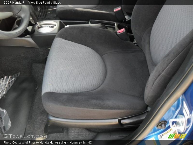 Vivid Blue Pearl / Black 2007 Honda Fit