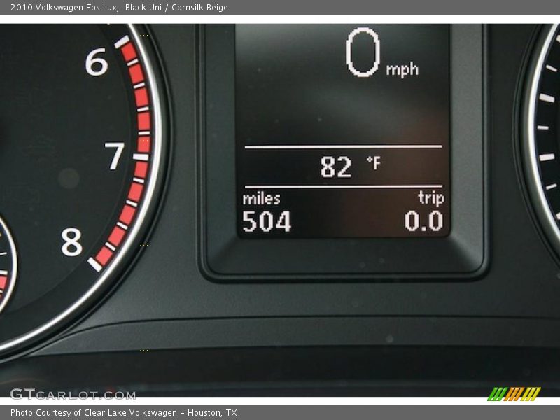 Black Uni / Cornsilk Beige 2010 Volkswagen Eos Lux