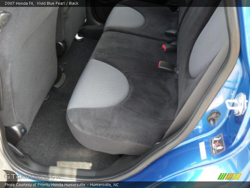 Vivid Blue Pearl / Black 2007 Honda Fit