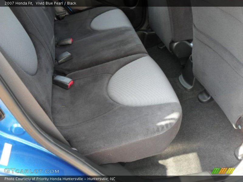 Vivid Blue Pearl / Black 2007 Honda Fit