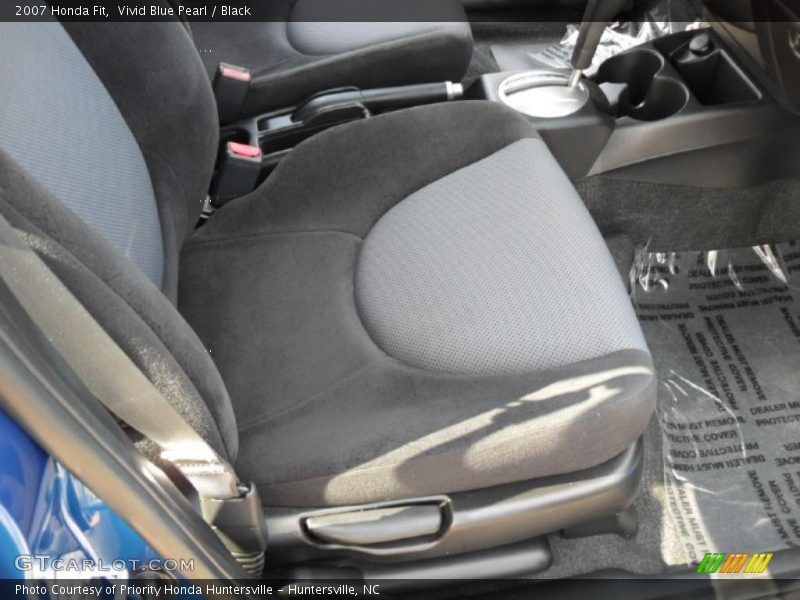 Vivid Blue Pearl / Black 2007 Honda Fit