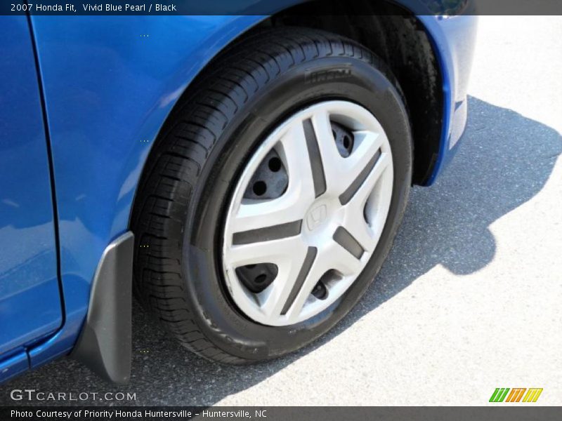 Vivid Blue Pearl / Black 2007 Honda Fit