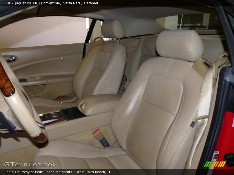 Salsa Red / Caramel 2007 Jaguar XK XK8 Convertible