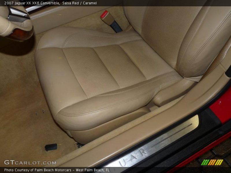 Salsa Red / Caramel 2007 Jaguar XK XK8 Convertible