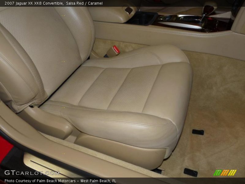 Salsa Red / Caramel 2007 Jaguar XK XK8 Convertible