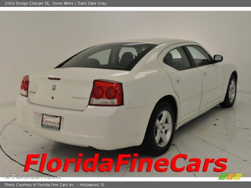 Stone White / Dark Slate Gray 2009 Dodge Charger SE