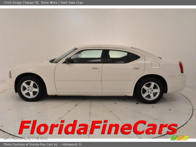 Stone White / Dark Slate Gray 2009 Dodge Charger SE