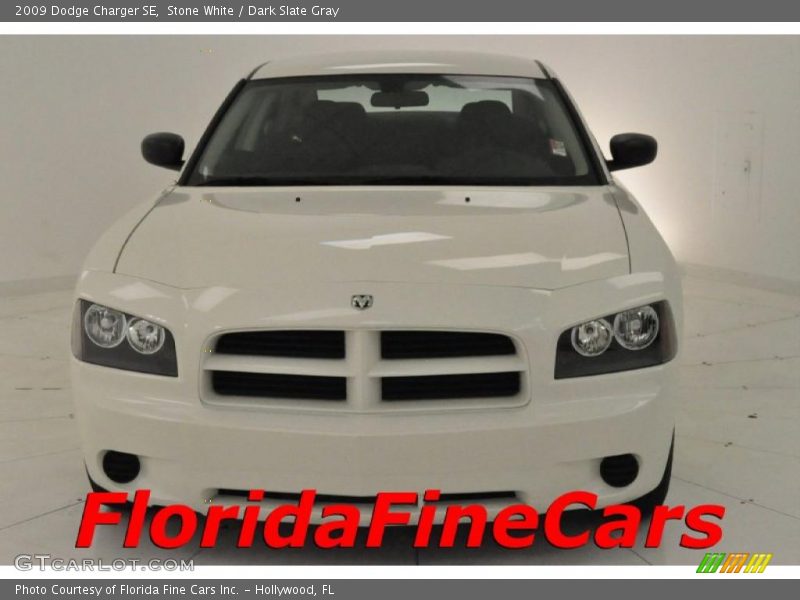 Stone White / Dark Slate Gray 2009 Dodge Charger SE