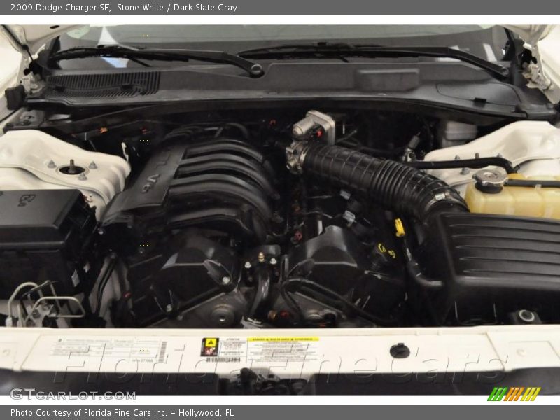 Stone White / Dark Slate Gray 2009 Dodge Charger SE