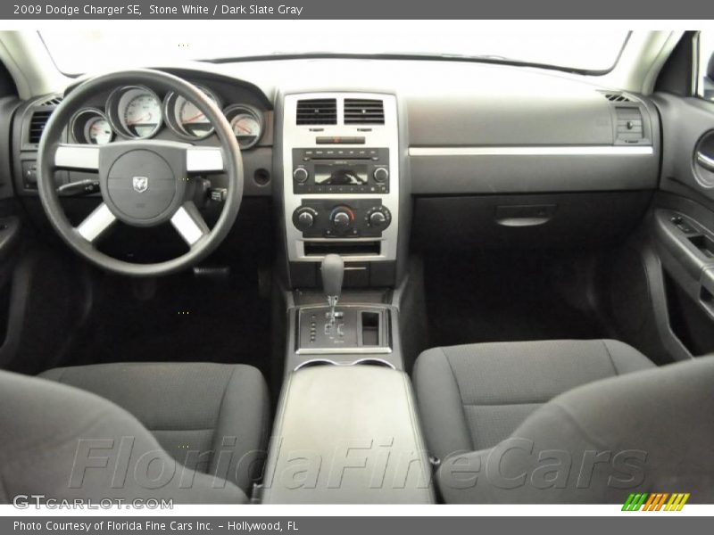 Stone White / Dark Slate Gray 2009 Dodge Charger SE