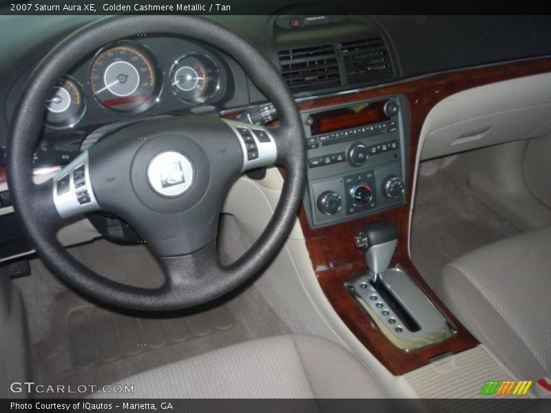 Golden Cashmere Metallic / Tan 2007 Saturn Aura XE