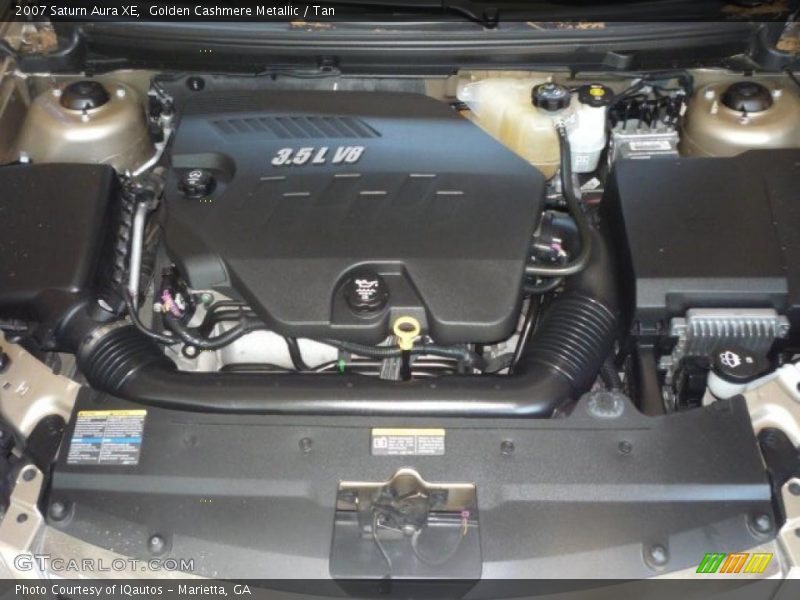 Golden Cashmere Metallic / Tan 2007 Saturn Aura XE