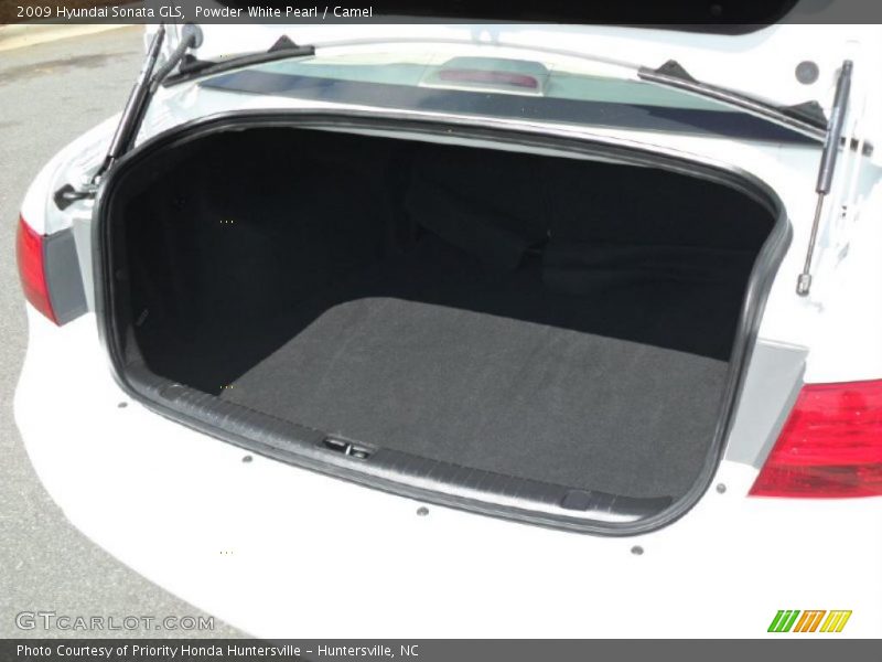 Powder White Pearl / Camel 2009 Hyundai Sonata GLS