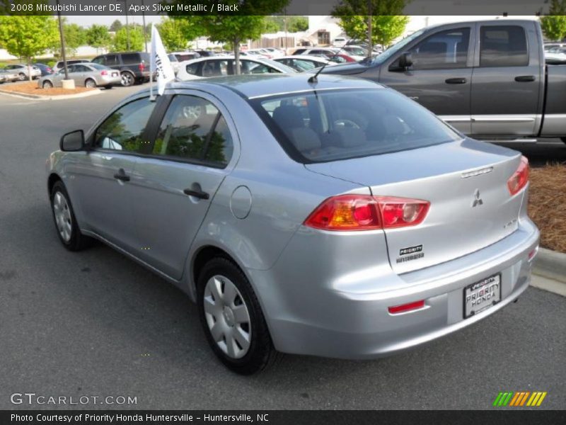 Apex Silver Metallic / Black 2008 Mitsubishi Lancer DE