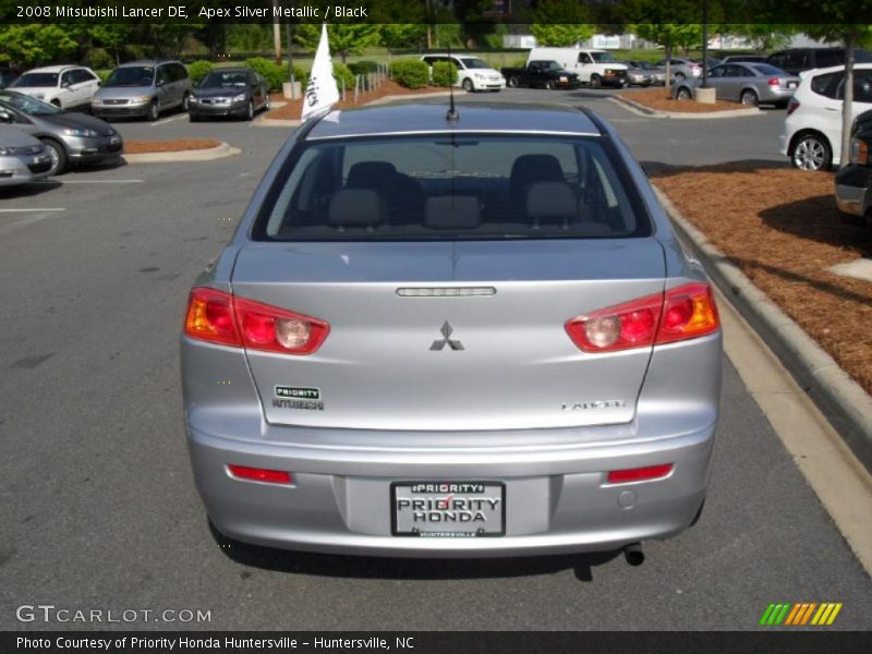 Apex Silver Metallic / Black 2008 Mitsubishi Lancer DE