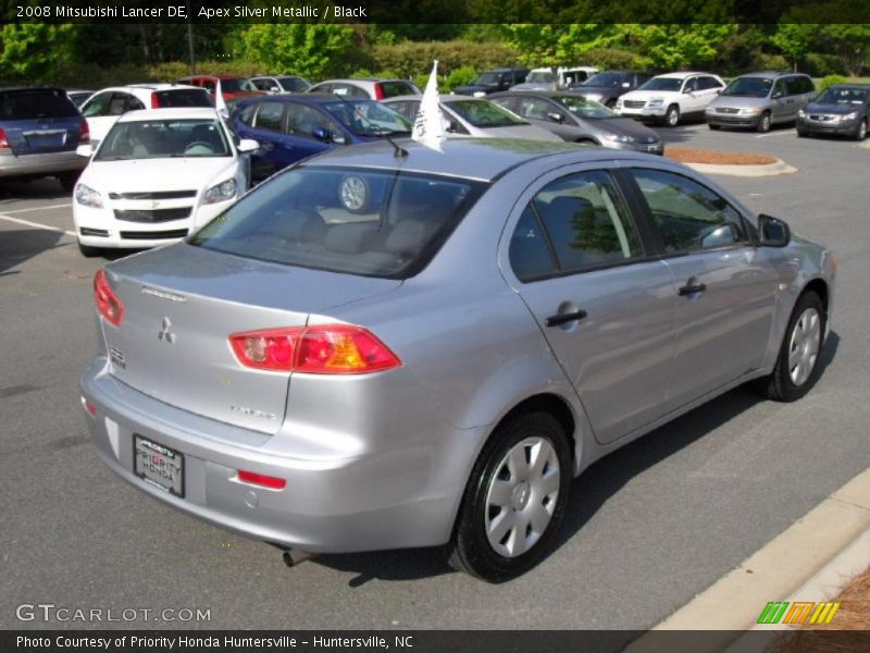 Apex Silver Metallic / Black 2008 Mitsubishi Lancer DE