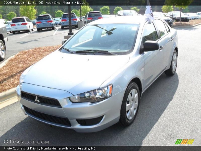 Apex Silver Metallic / Black 2008 Mitsubishi Lancer DE