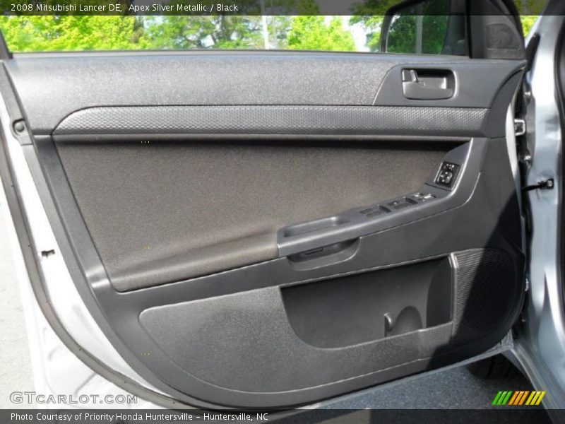 Apex Silver Metallic / Black 2008 Mitsubishi Lancer DE