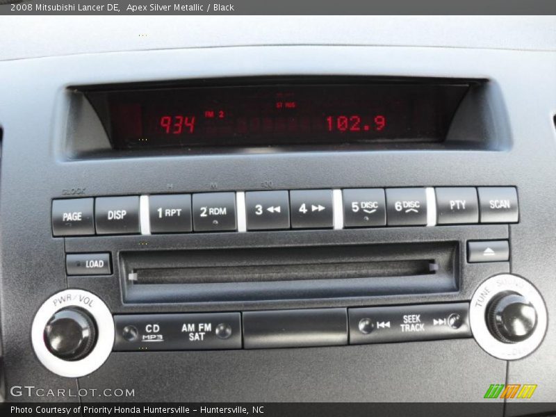 Apex Silver Metallic / Black 2008 Mitsubishi Lancer DE