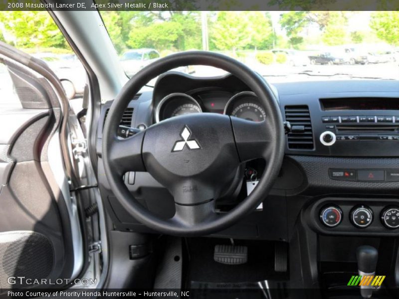 Apex Silver Metallic / Black 2008 Mitsubishi Lancer DE