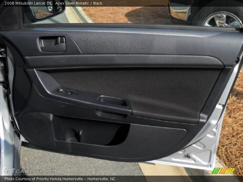 Apex Silver Metallic / Black 2008 Mitsubishi Lancer DE