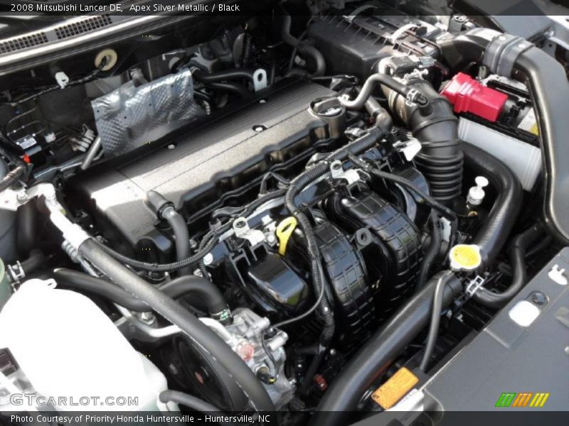 Apex Silver Metallic / Black 2008 Mitsubishi Lancer DE