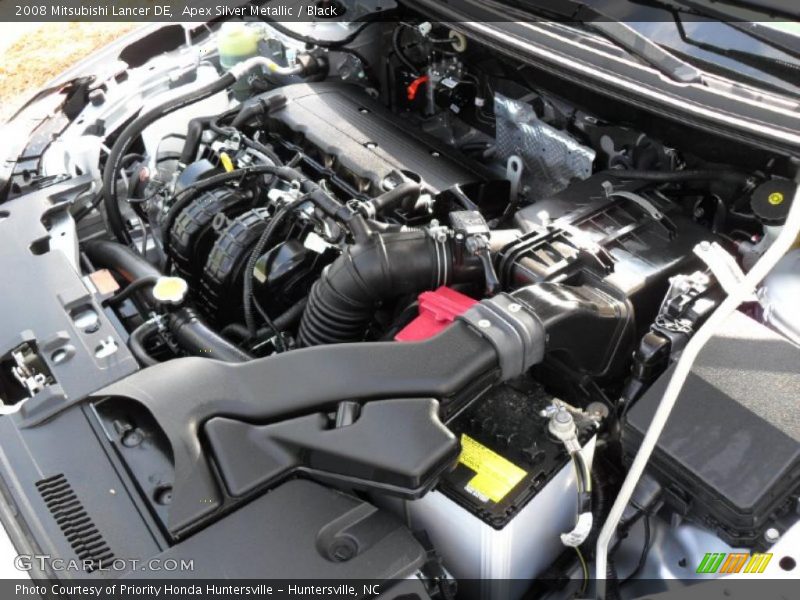 Apex Silver Metallic / Black 2008 Mitsubishi Lancer DE
