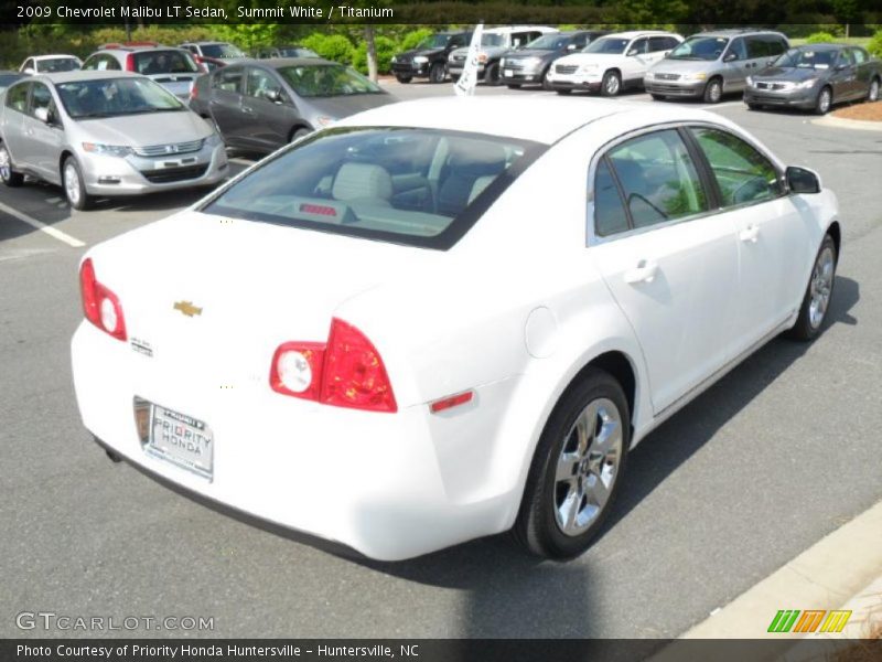 Summit White / Titanium 2009 Chevrolet Malibu LT Sedan
