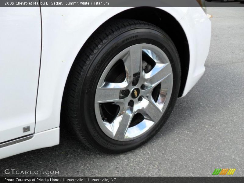 Summit White / Titanium 2009 Chevrolet Malibu LT Sedan