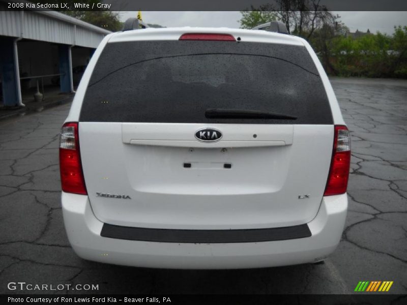 White / Gray 2008 Kia Sedona LX