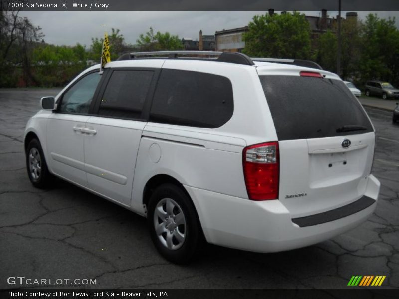 White / Gray 2008 Kia Sedona LX