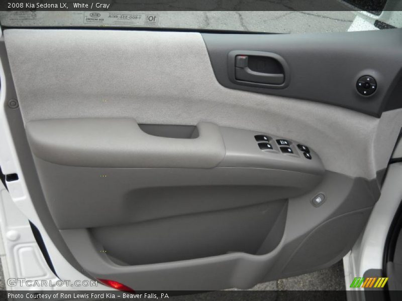 White / Gray 2008 Kia Sedona LX