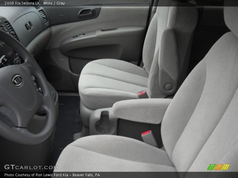 White / Gray 2008 Kia Sedona LX