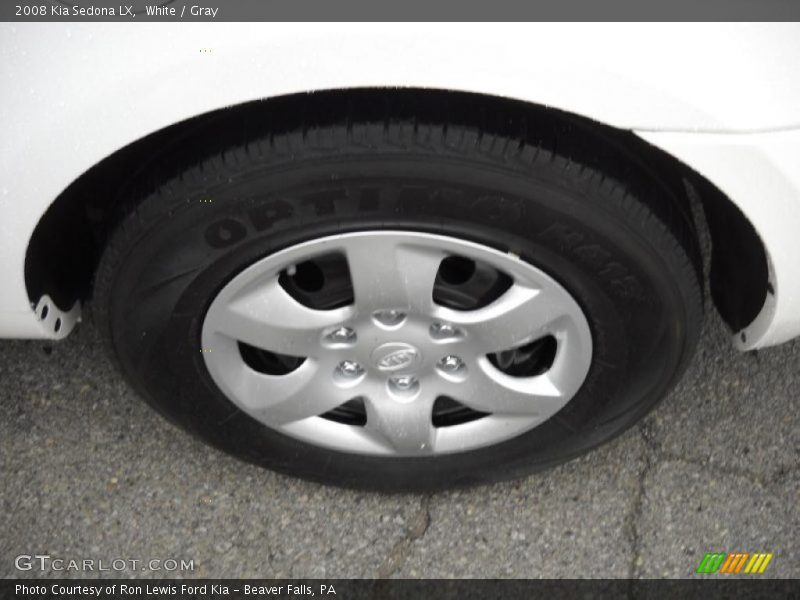 White / Gray 2008 Kia Sedona LX