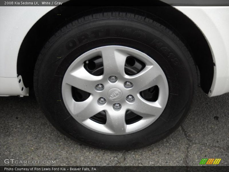 White / Gray 2008 Kia Sedona LX